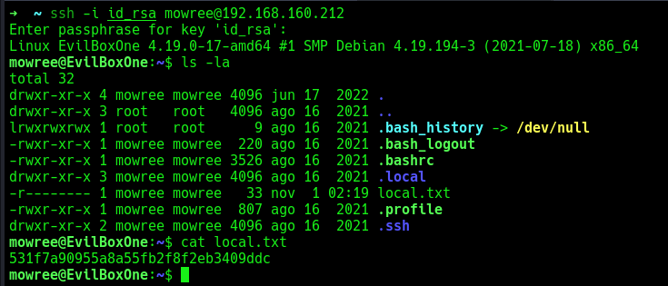 SSH connection